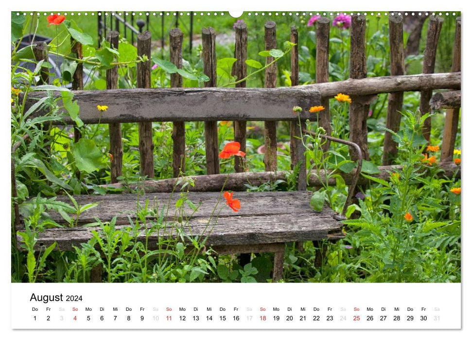 My year in the country house garden (CALVENDO wall calendar 2024) 