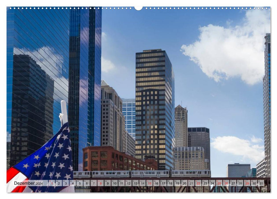 CHICAGO City Center (CALVENDO Wall Calendar 2024) 