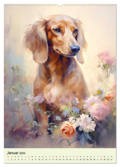 Small dogs. Delightful, lovely, fragrant (CALVENDO wall calendar 2024) 