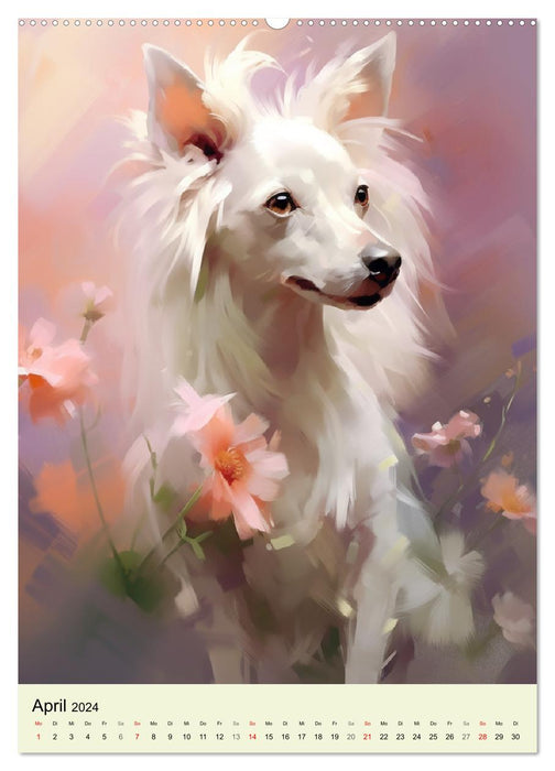 Small dogs. Delightful, lovely, fragrant (CALVENDO wall calendar 2024) 