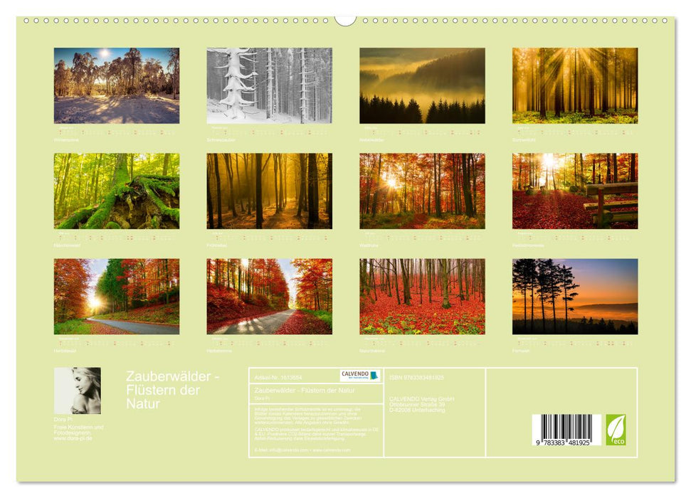 Forêts enchantées – Murmures de la nature (Calvendo Premium Wall Calendar 2024) 