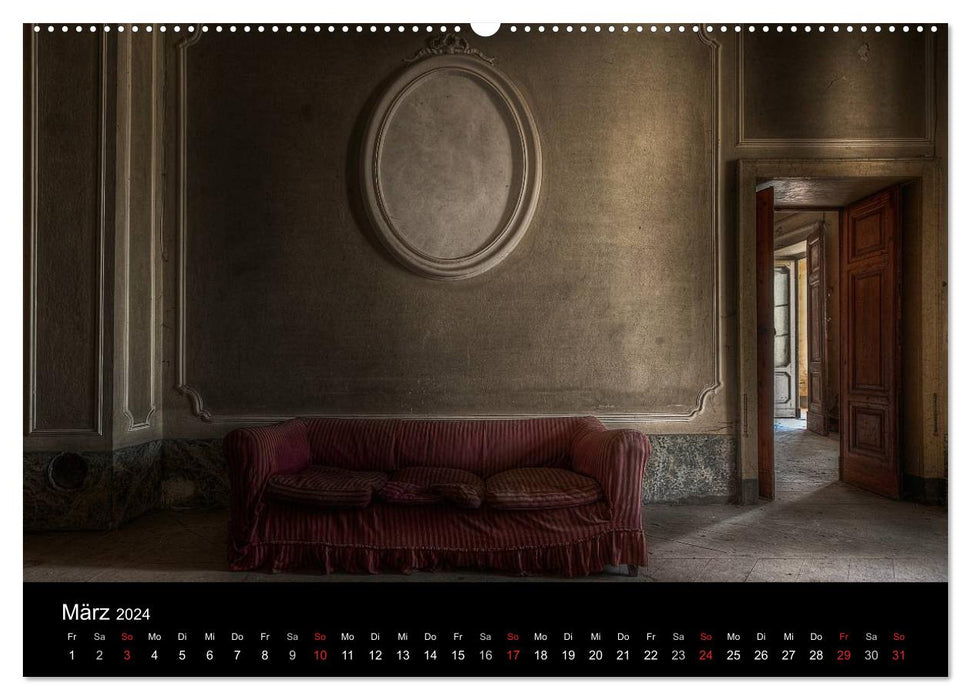 Toscana Interiors - Dilapidated with Charm (CALVENDO Premium Wall Calendar 2024) 