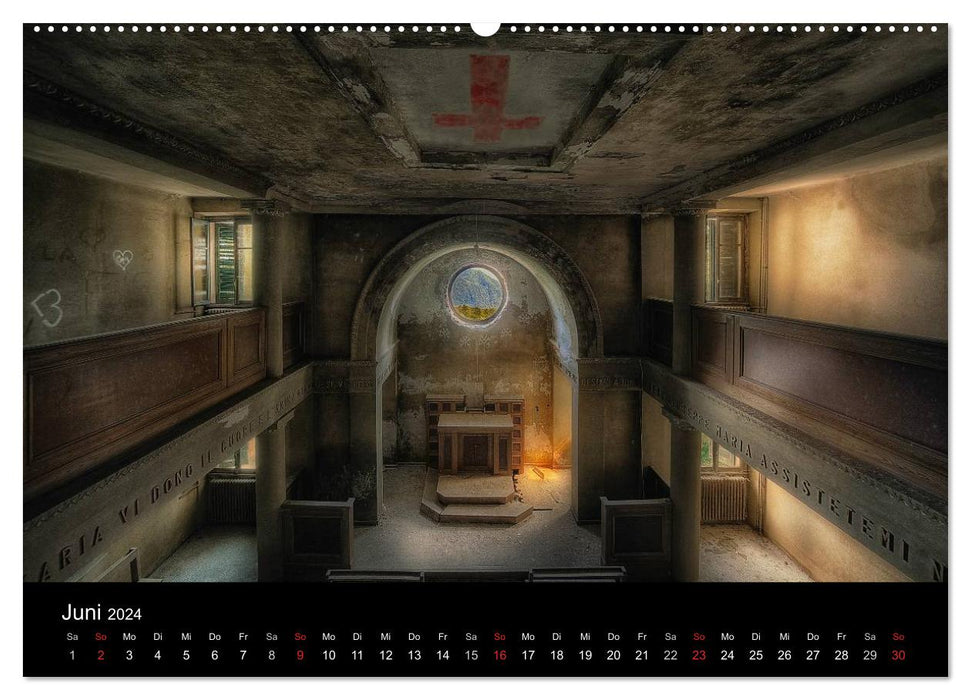 Toscana Interiors - Dilapidated with Charm (CALVENDO Premium Wall Calendar 2024) 