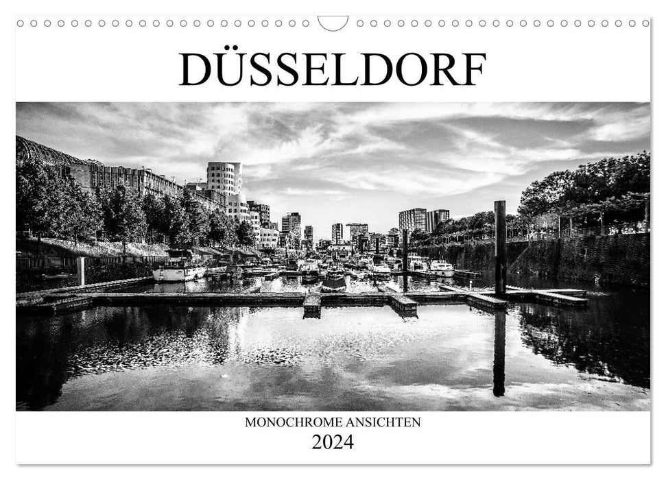 DÜSSELDORF MONOCHROME VIEWS (CALVENDO wall calendar 2024) 