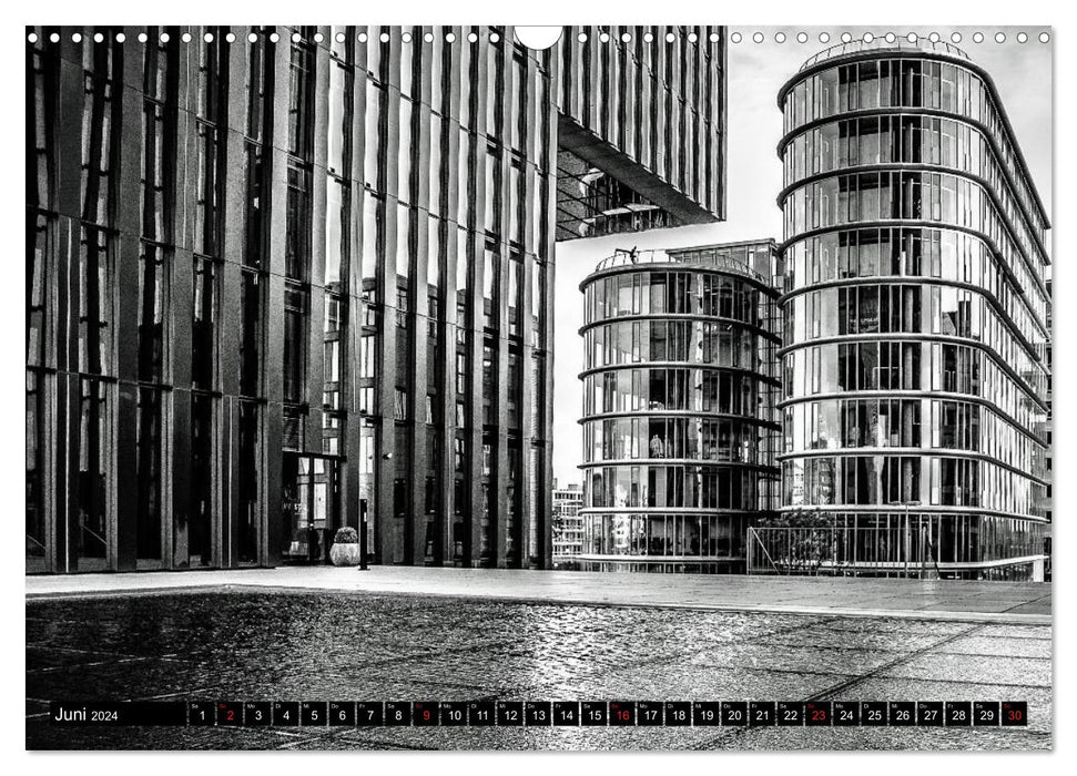 DÜSSELDORF MONOCHROME VIEWS (CALVENDO wall calendar 2024) 