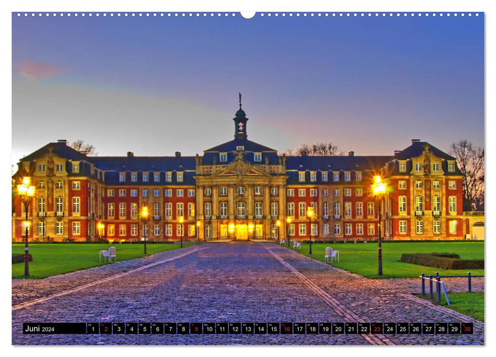 Castles and palaces in Münsterland (CALVENDO Premium Wall Calendar 2024) 