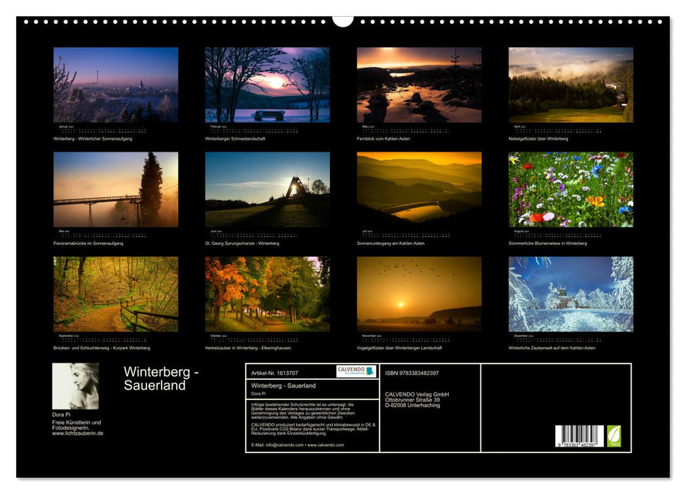 Winterberg - Sauerland - Eine Landschaft in Bildern (CALVENDO Wandkalender 2024)