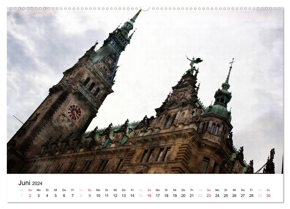 Silberstein porträtiert Hamburg (CALVENDO Premium Wandkalender 2024)
