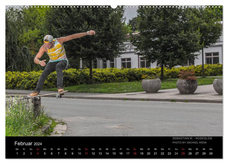 it's Skateboarding - On the Road (CALVENDO Premium Wall Calendar 2024) 