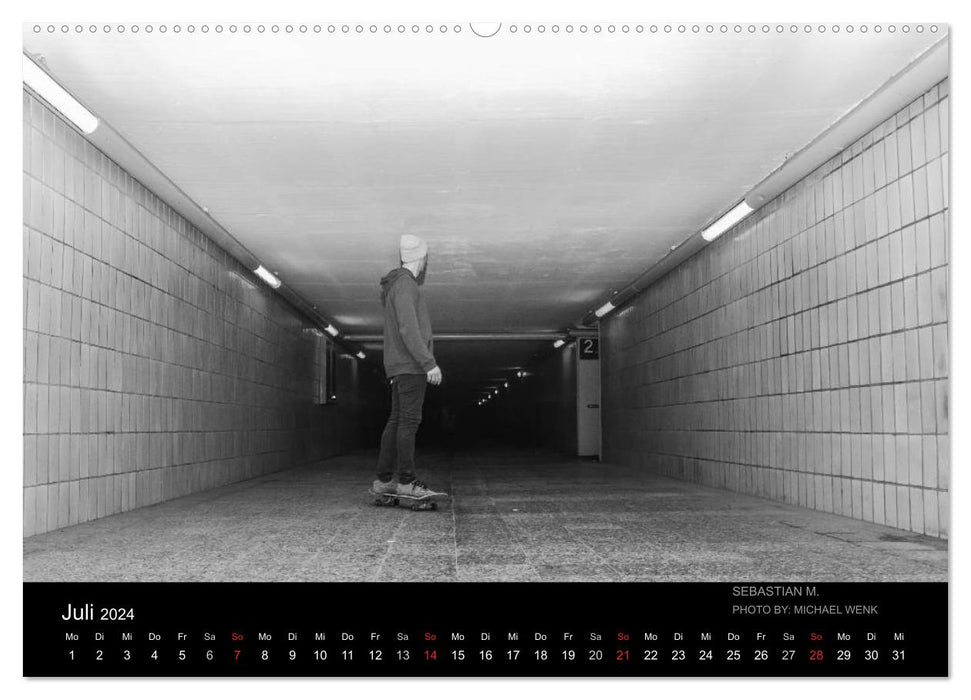 it's Skateboarding - Unterwegs (CALVENDO Premium Wandkalender 2024)