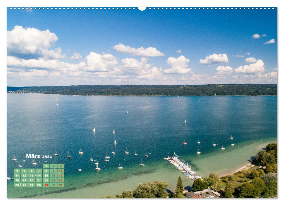 Lakes in Bavaria (CALVENDO Premium Wall Calendar 2024) 