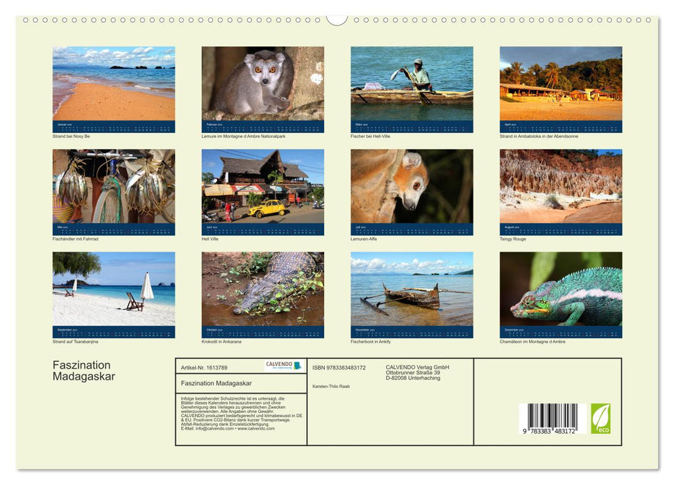 Faszination Madagaskar (CALVENDO Premium Wandkalender 2024)
