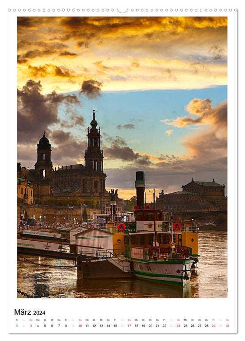 Bilder aus Dresden (CALVENDO Premium Wandkalender 2024)