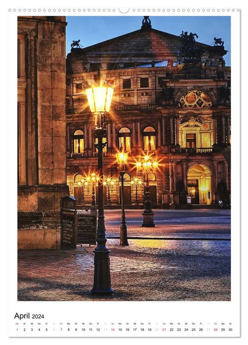 Photos de Dresde (Calendrier mural CALVENDO Premium 2024) 