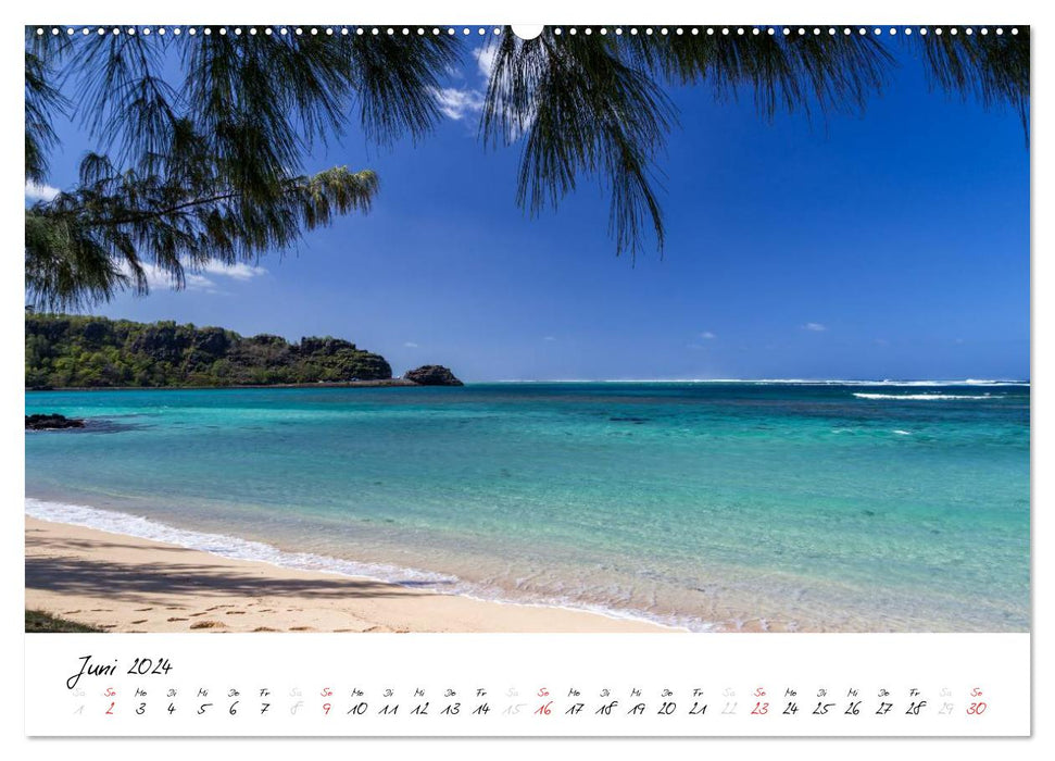 Mauritius - Insel zum Durchatmen (CALVENDO Wandkalender 2024)