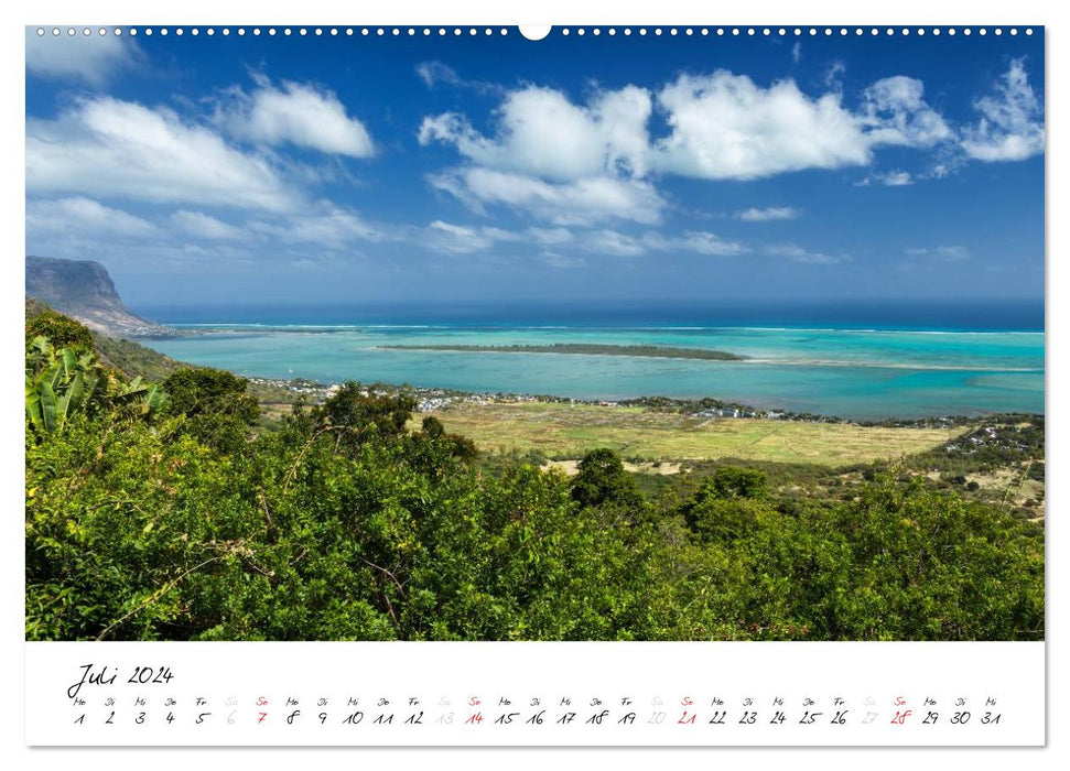 Mauritius - Insel zum Durchatmen (CALVENDO Wandkalender 2024)