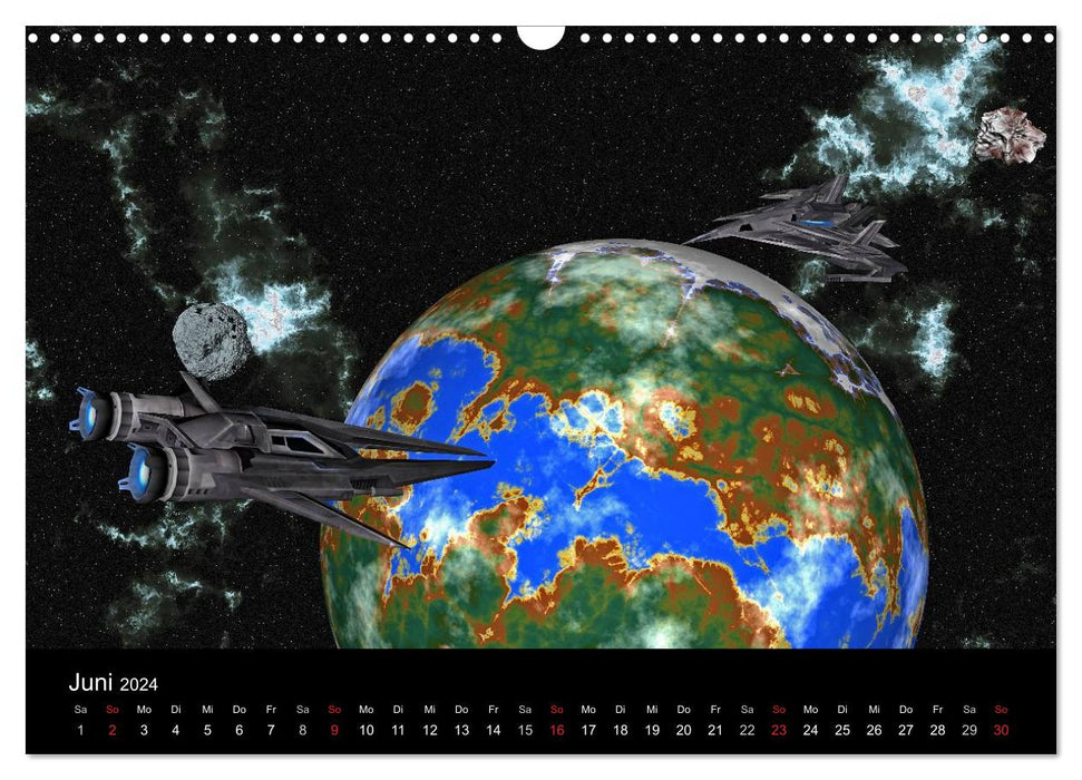 Fantasy planets (CALVENDO wall calendar 2024) 