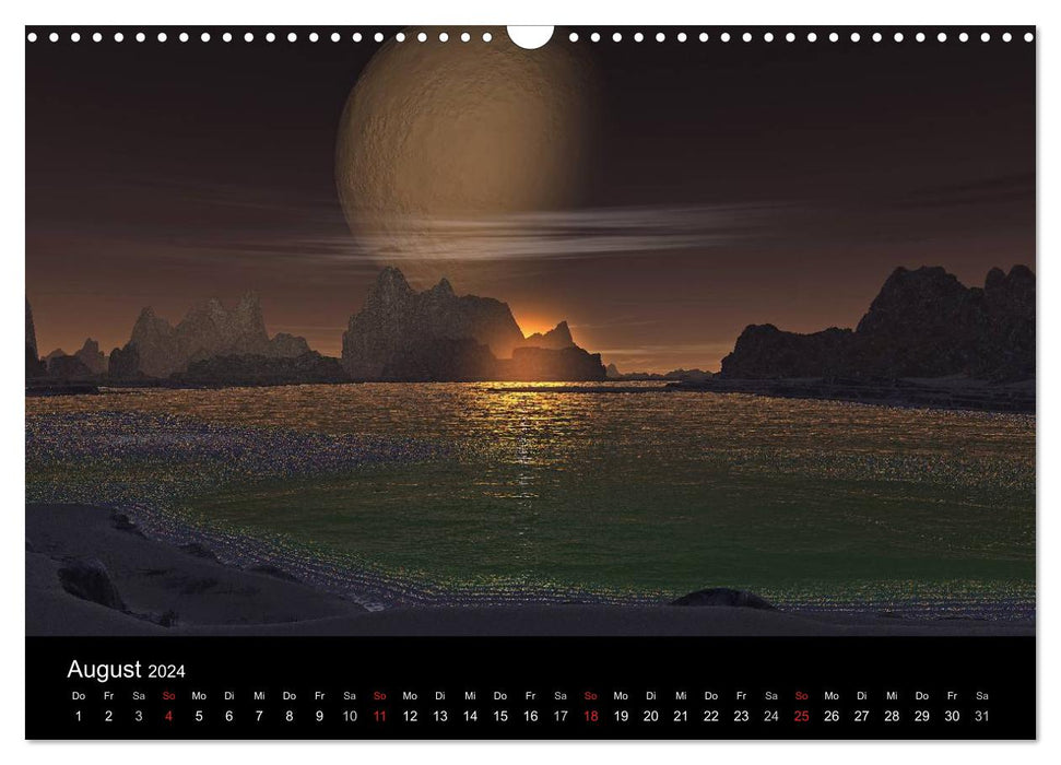 Fantasie-Planeten (CALVENDO Wandkalender 2024)