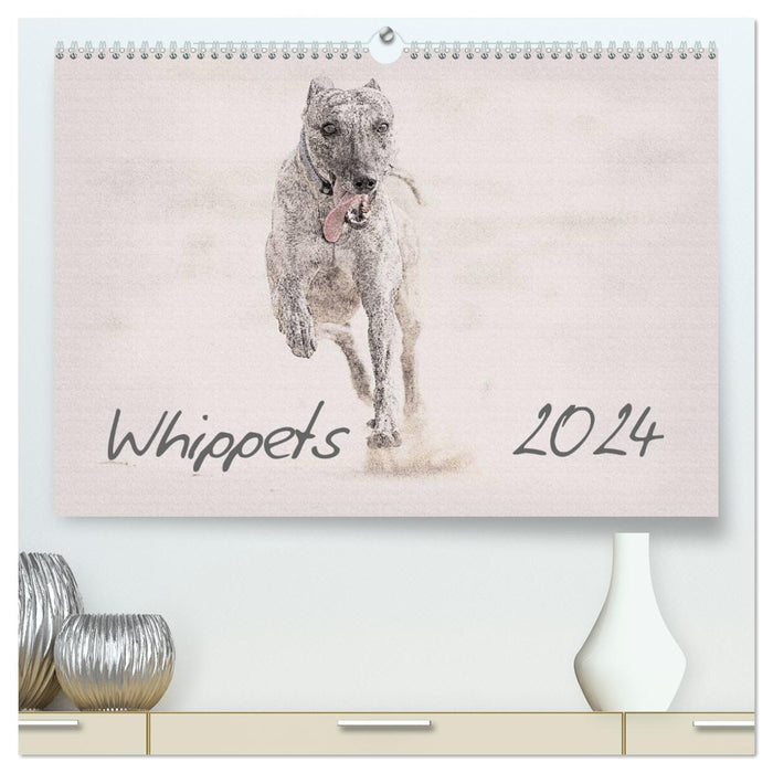 Whippet 2024 (Calvendo Premium Calendrier mural 2024) 