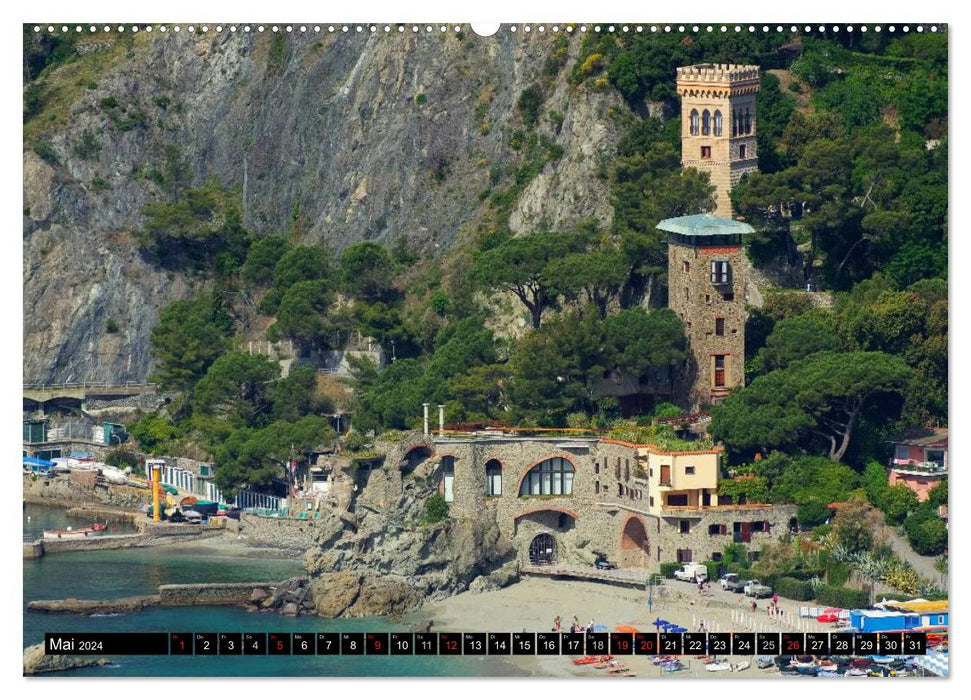 Cinque Terre - Malerische, verträumte Dörfer an der ligurischen Küste (CALVENDO Premium Wandkalender 2024)