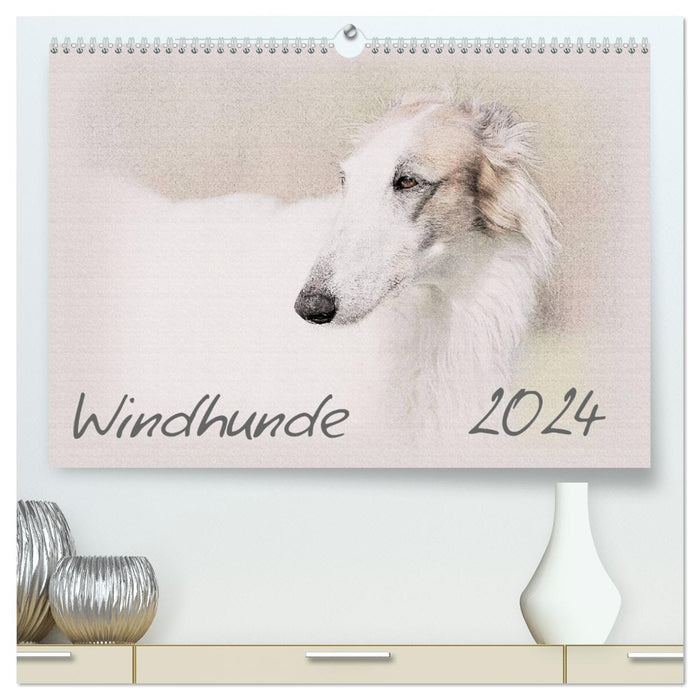 Greyhounds 2024 (CALVENDO Premium Wall Calendar 2024) 