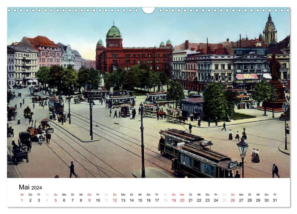 Farbige Grüße aus dem alten Berlin - Die schönsten Postkarten der Kaiserzeit (CALVENDO Wandkalender 2024)