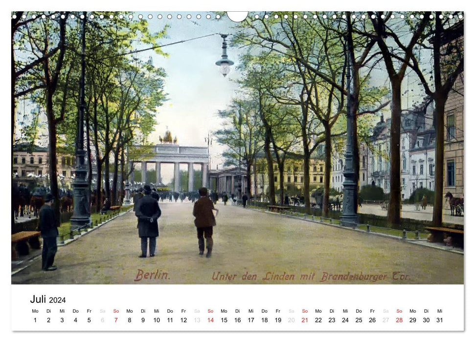 Colorful greetings from old Berlin - The most beautiful postcards from the imperial era (CALVENDO wall calendar 2024) 