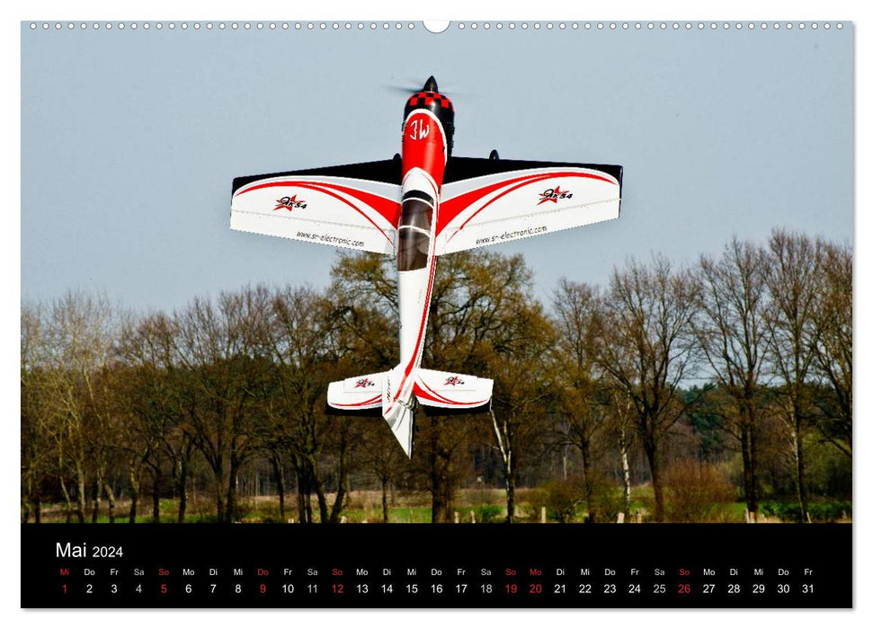 Ceci et cela de l'aérodrome modèle (Calvendo Premium Wall Calendar 2024) 