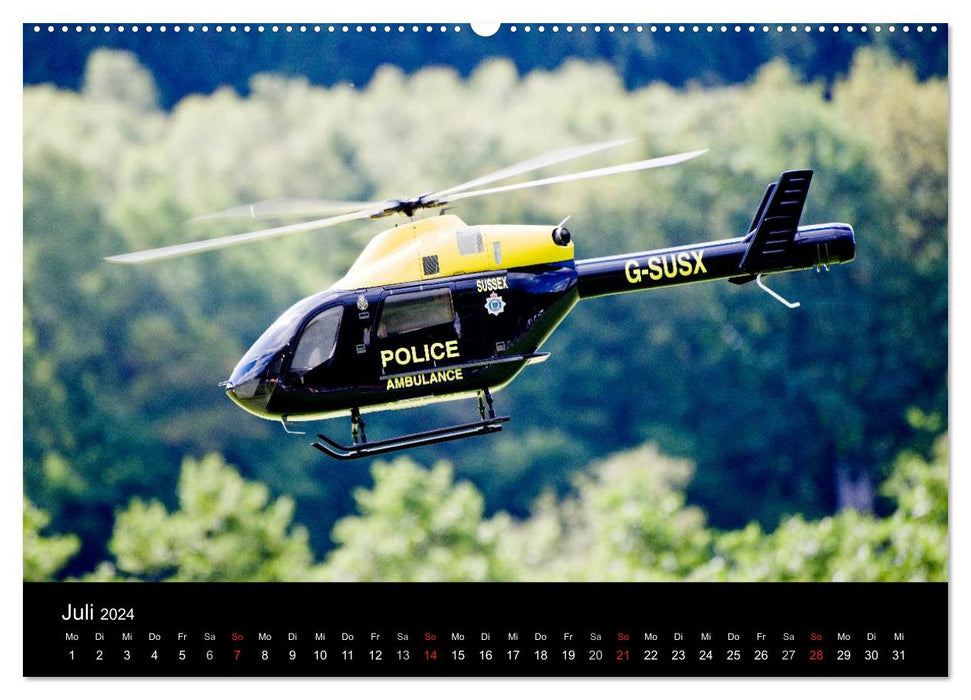 Model heli (CALVENDO Premium wall calendar 2024) 