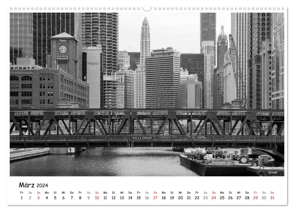 Chicago 2024 (CALVENDO Premium Wandkalender 2024)