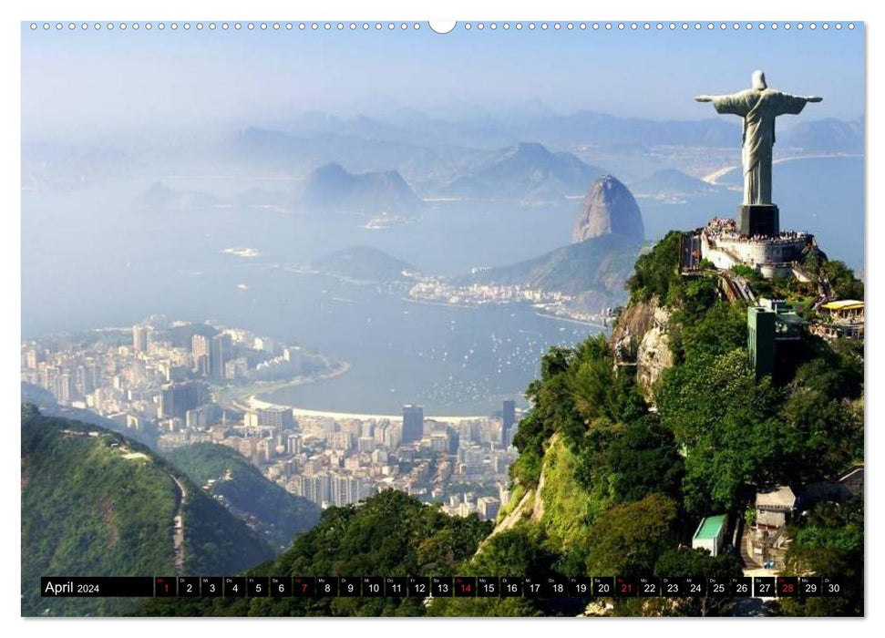 Brasilien. Sonne, Natur und Samba (CALVENDO Premium Wandkalender 2024)