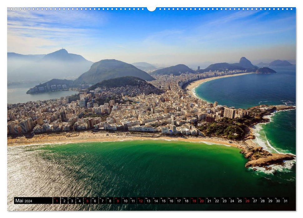 Brésil. Soleil, nature et samba (Calendrier mural CALVENDO Premium 2024) 