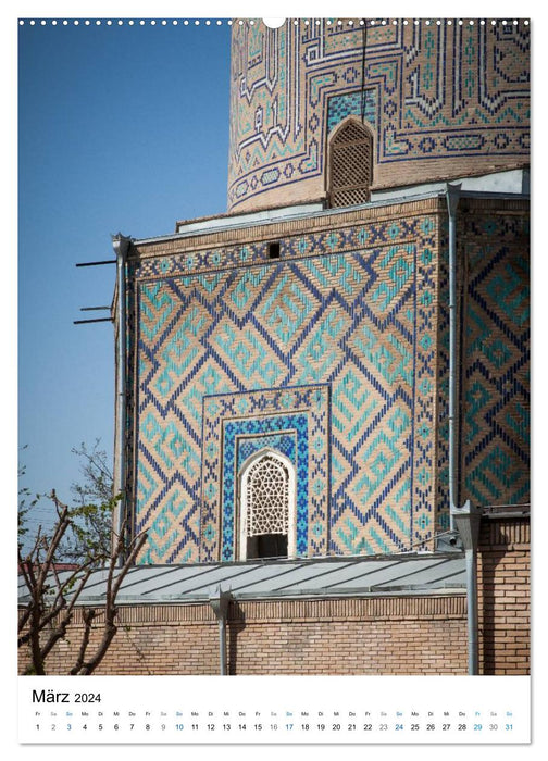 Ouzbékistan - Architecture fascinante le long de la Route de la Soie (Calendrier mural CALVENDO Premium 2024) 