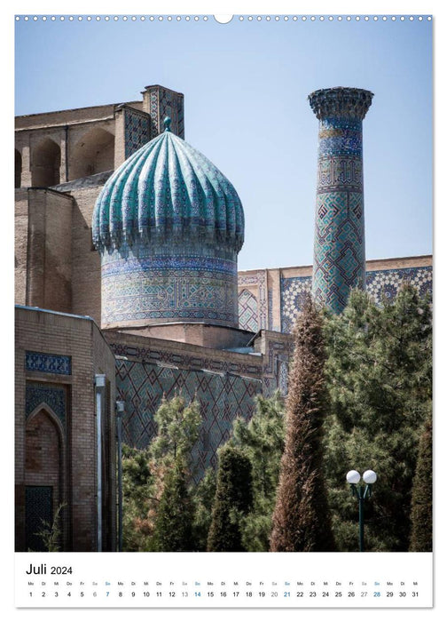 Uzbekistan - Fascinating architecture along the Silk Road (CALVENDO Premium Wall Calendar 2024) 