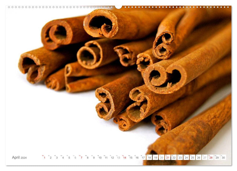 Spices • delicious and healthy (CALVENDO Premium Wall Calendar 2024) 