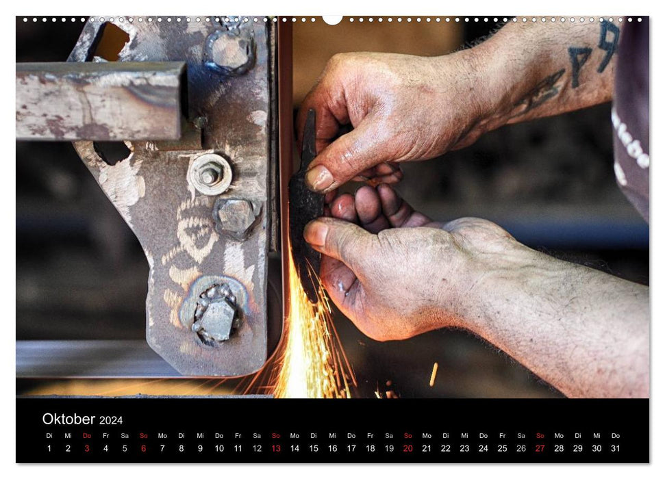 Alte Handwerkskunst Messerschmied (CALVENDO Wandkalender 2024)