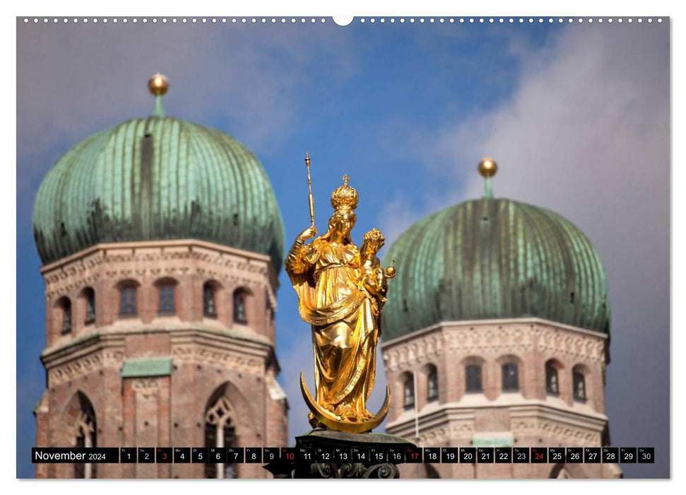 State Capital Munich (CALVENDO Premium Wall Calendar 2024) 