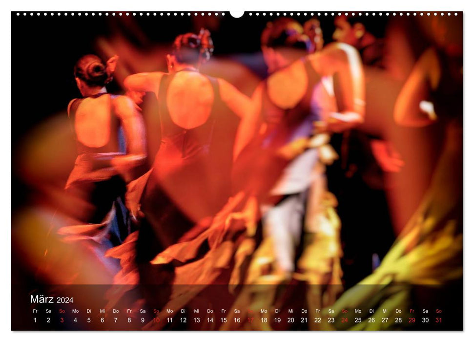Flamenco - Dance of Passion (CALVENDO Premium Wall Calendar 2024) 