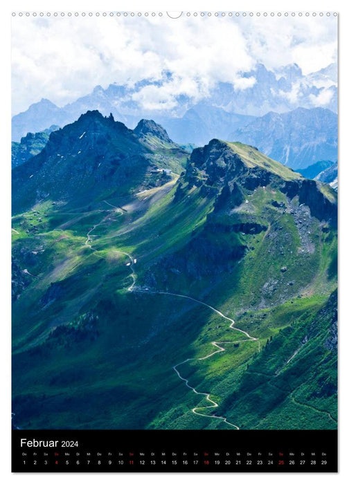 Dolomiten – Eine Gipfelparade (CALVENDO Wandkalender 2024)
