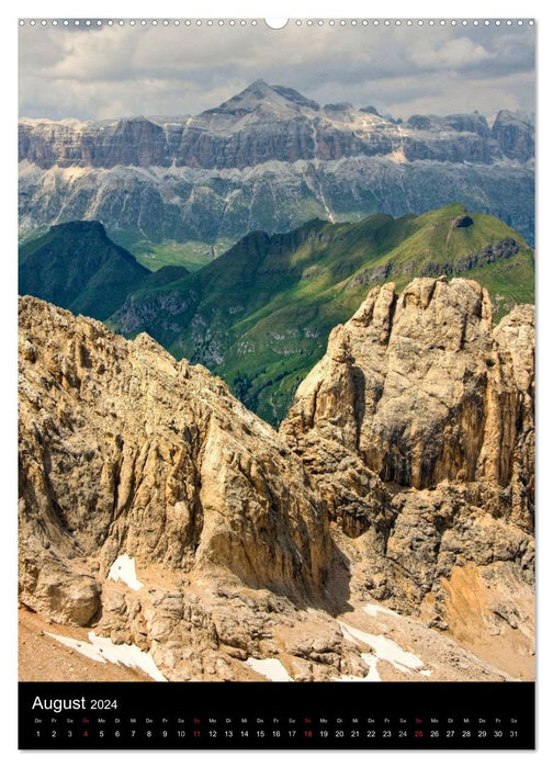 Dolomiten – Eine Gipfelparade (CALVENDO Wandkalender 2024)