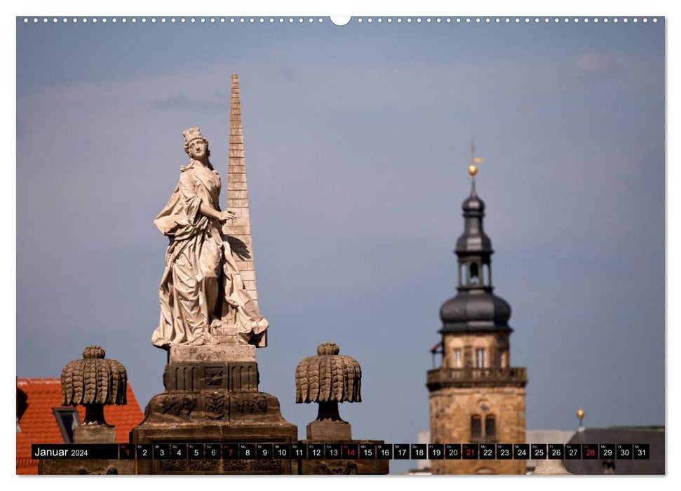 La vieille ville de Bamberg (Calendrier mural CALVENDO Premium 2024) 