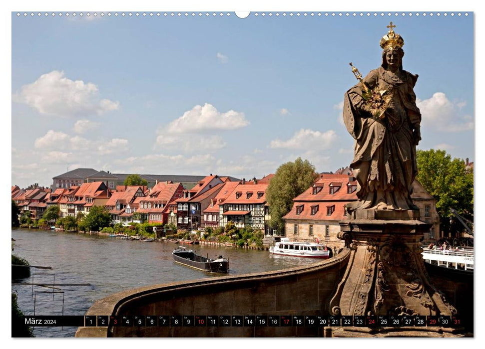 La vieille ville de Bamberg (Calendrier mural CALVENDO Premium 2024) 