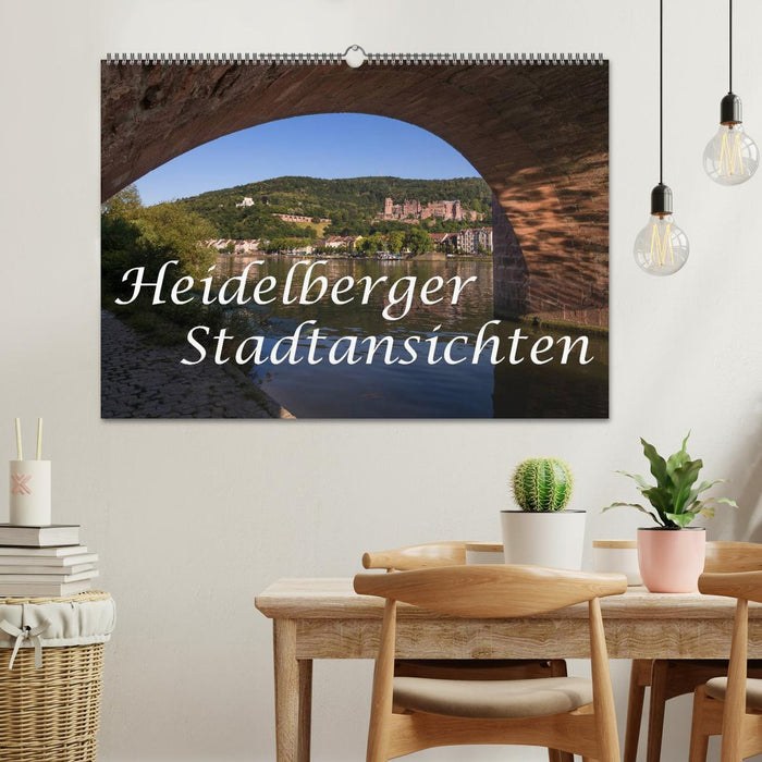Heidelberger Stadtansichten (CALVENDO Wandkalender 2024)