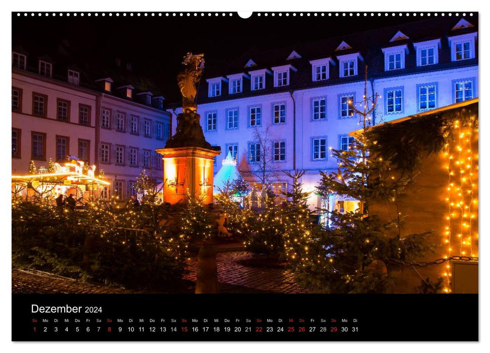 Vues de la ville d'Heidelberg (calendrier mural CALVENDO 2024) 