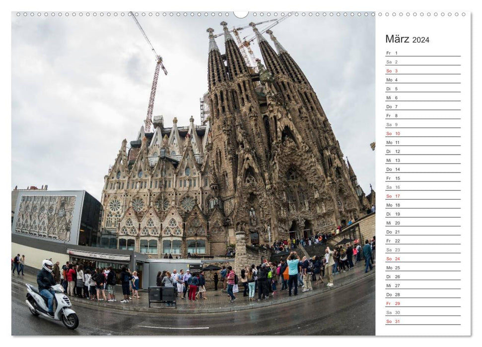 Emotionale Momente: Barcelona - die Metropole. (CALVENDO Wandkalender 2024)