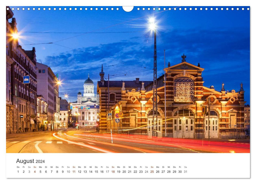 Helsinki - capital on the Gulf of Finland (CALVENDO wall calendar 2024) 