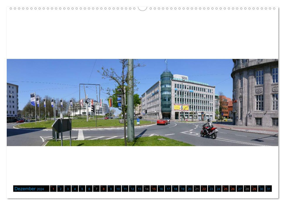 Bielefeld exists! City panoramas (CALVENDO Premium wall calendar 2024) 