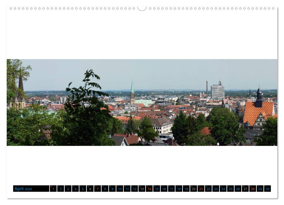 Bielefeld exists! City panoramas (CALVENDO Premium wall calendar 2024) 