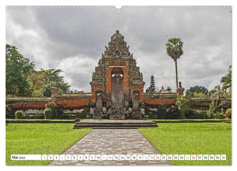 Bali - Tempel, Götter und Dämonen (CALVENDO Wandkalender 2024)