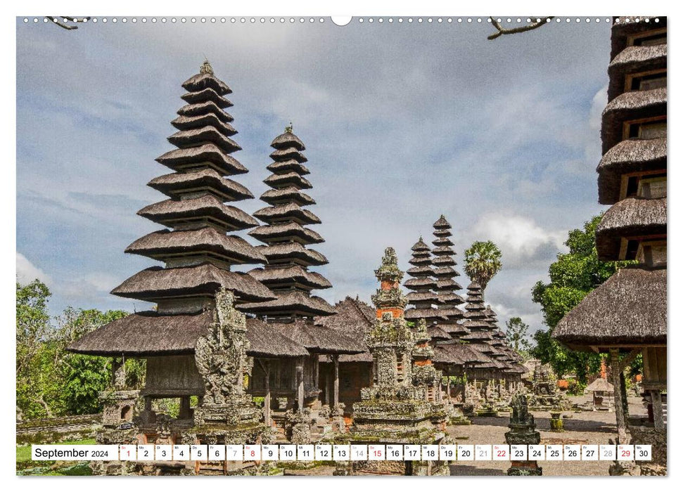 Bali - Tempel, Götter und Dämonen (CALVENDO Wandkalender 2024)